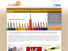 Tablet Screenshot of goldenhues.com